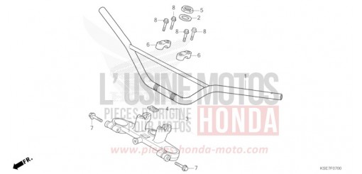 ROHRGRIFF/OBERE BRUECKE CRF150RBS de 2025